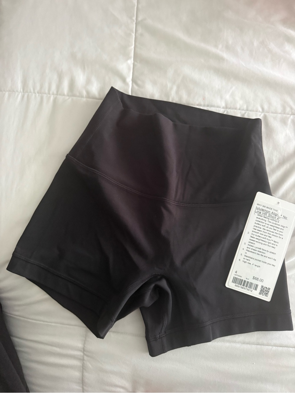 lululemon no line black align 4 inch short